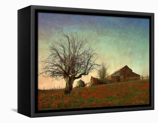 Barn on the Hill-Chris Vest-Framed Stretched Canvas