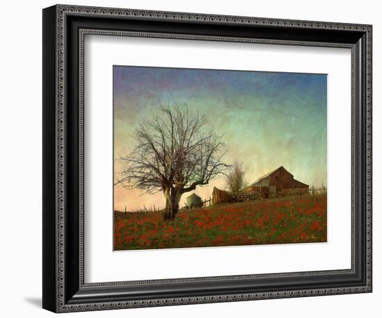 Barn on the Hill-Chris Vest-Framed Art Print