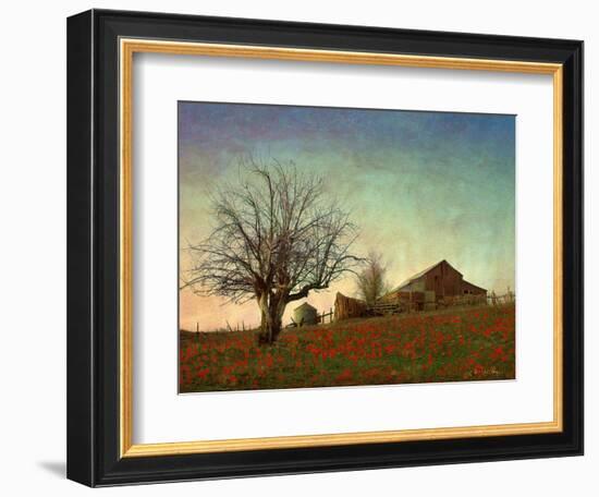 Barn on the Hill-Chris Vest-Framed Art Print