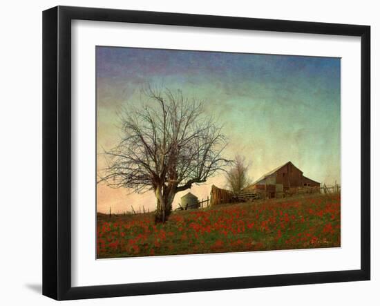 Barn on the Hill-Chris Vest-Framed Art Print