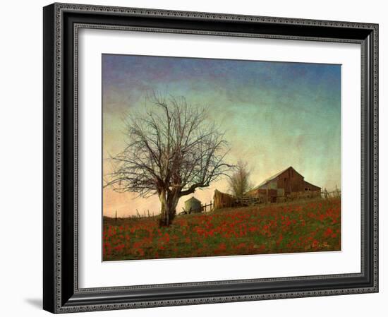 Barn on the Hill-Chris Vest-Framed Art Print
