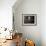 Barn Owl, Peering out of Broken Window, UK-Jane Burton-Framed Photographic Print displayed on a wall