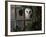 Barn Owl, Peering out of Broken Window, UK-Jane Burton-Framed Photographic Print