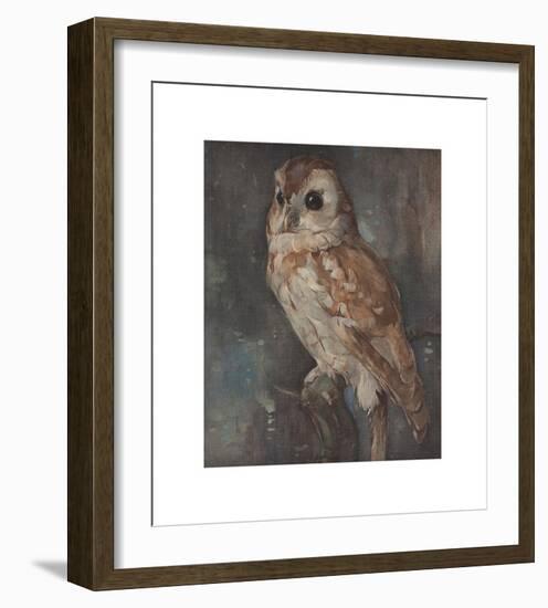 Barn Owl-Joseph Crawhall-Framed Premium Giclee Print