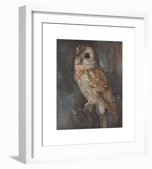 Barn Owl-Joseph Crawhall-Framed Premium Giclee Print