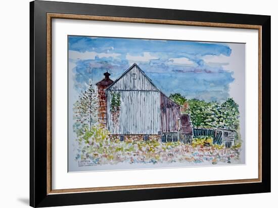 Barn, Sandy Hill Rd, Pa., 2003-Anthony Butera-Framed Giclee Print