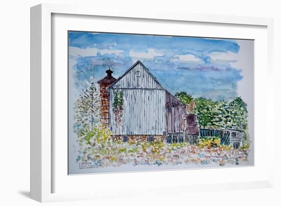 Barn, Sandy Hill Rd, Pa., 2003-Anthony Butera-Framed Giclee Print