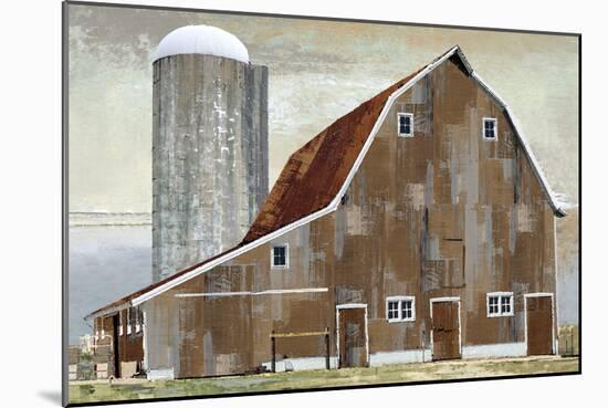 Barn Silo - Abilene-Mark Chandon-Mounted Art Print