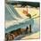 "Barn Skiing", February 17, 1951-John Clymer-Mounted Giclee Print