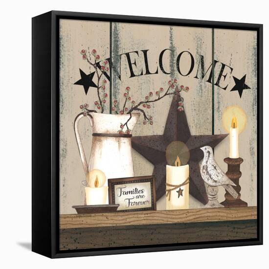 Barn Star Welcome-Linda Spivey-Framed Stretched Canvas