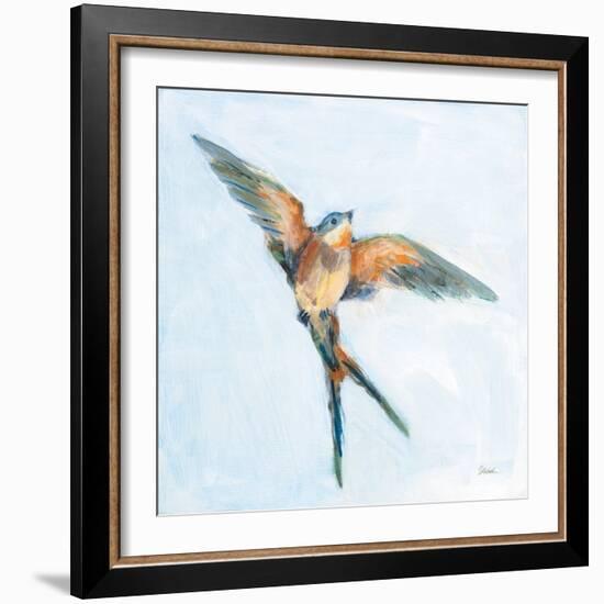 Barn Swallow Flight I-Sue Schlabach-Framed Art Print