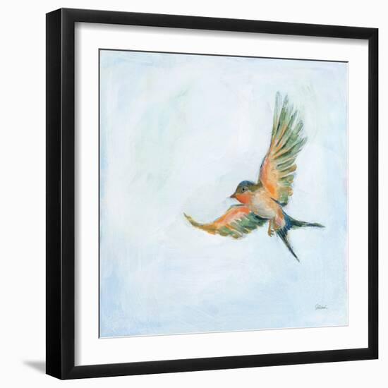 Barn Swallow Flight III-Sue Schlabach-Framed Art Print