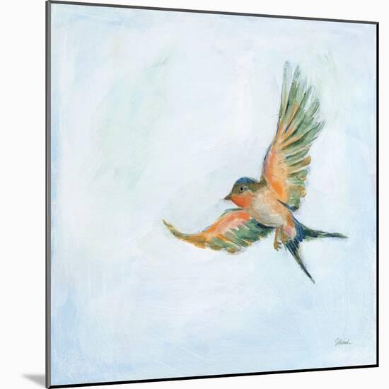 Barn Swallow Flight III-Sue Schlabach-Mounted Art Print