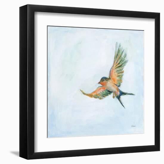 Barn Swallow Flight III-Sue Schlabach-Framed Art Print