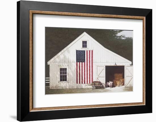 Barn with Piglet-Zhen-Huan Lu-Framed Art Print