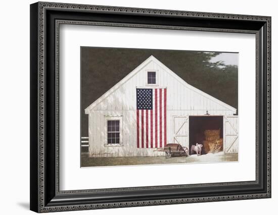 Barn with Piglet-Zhen-Huan Lu-Framed Art Print