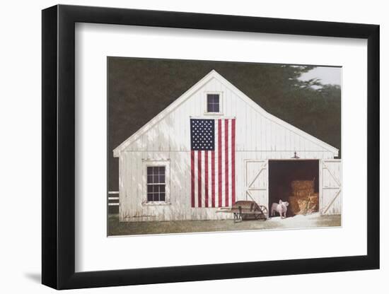 Barn with Piglet-Zhen-Huan Lu-Framed Art Print