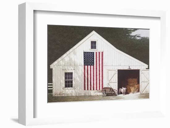 Barn with Piglet-Zhen-Huan Lu-Framed Art Print