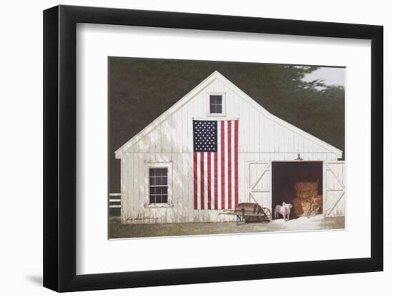 Barn with Piglet-Zhen-Huan Lu-Framed Giclee Print