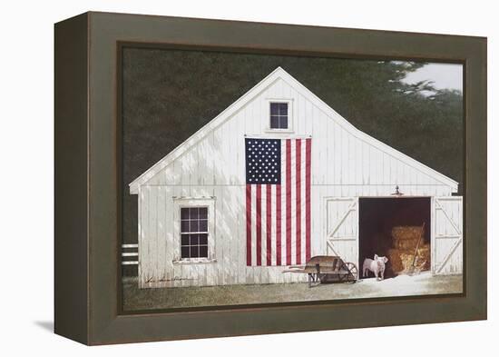 Barn with Piglet-Zhen-Huan Lu-Framed Premier Image Canvas