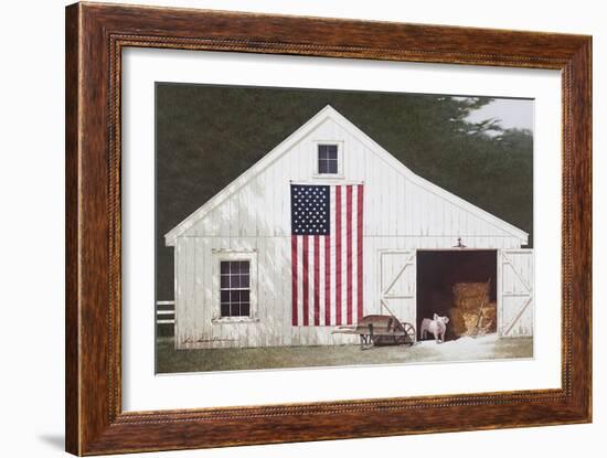 Barn with Piglet-Zhen-Huan Lu-Framed Giclee Print