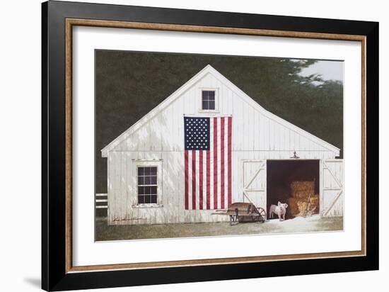 Barn with Piglet-Zhen-Huan Lu-Framed Giclee Print