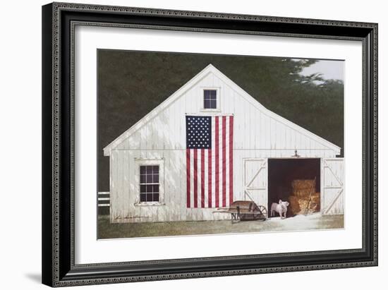 Barn with Piglet-Zhen-Huan Lu-Framed Giclee Print