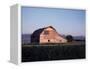 Barn with US Flag, CO-Chris Rogers-Framed Premier Image Canvas