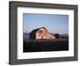 Barn with US Flag, CO-Chris Rogers-Framed Photographic Print