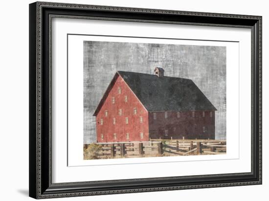 Barn Yard-Sheldon Lewis-Framed Art Print