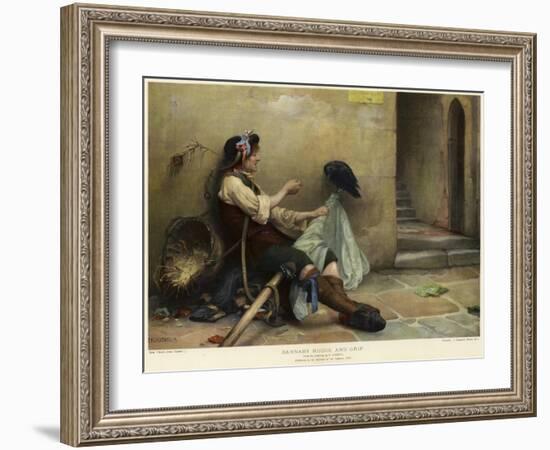 Barnaby Rudge and Grip, 1906-Nellie Joshua-Framed Giclee Print