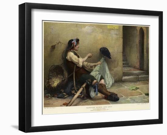 Barnaby Rudge and Grip, 1906-Nellie Joshua-Framed Giclee Print