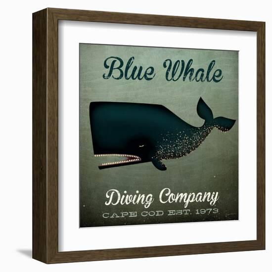 Barnacle Whale Diving Co-Ryan Fowler-Framed Art Print