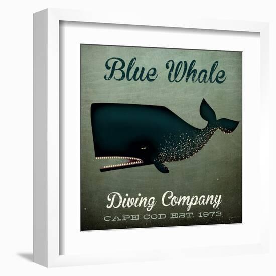 Barnacle Whale Diving Co-Ryan Fowler-Framed Art Print