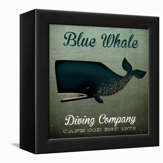 Barnacle Whale Diving Co-Ryan Fowler-Framed Stretched Canvas