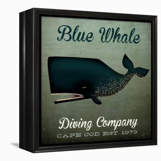 Barnacle Whale Diving Co-Ryan Fowler-Framed Stretched Canvas