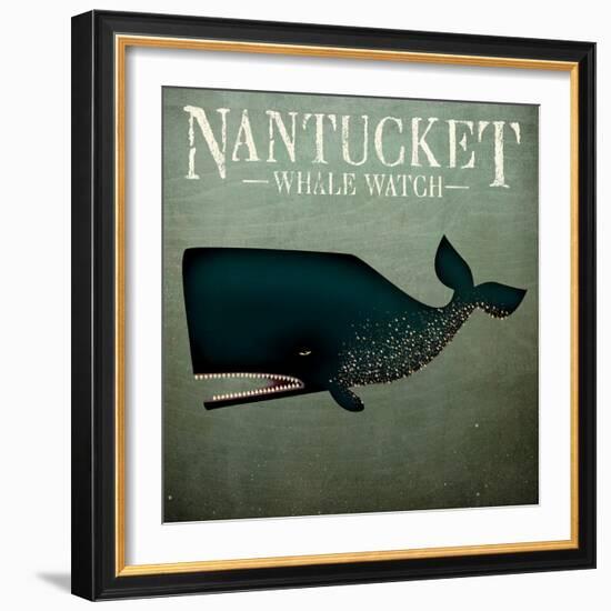 Barnacle Whale Nantucket-Ryan Fowler-Framed Art Print