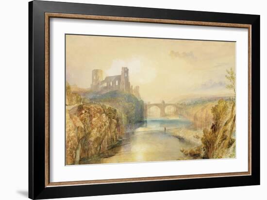 Barnard Castle (W/C, Gouache, Pen and Ink on Paper)-J. M. W. Turner-Framed Giclee Print