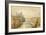 Barnard Castle (W/C, Gouache, Pen and Ink on Paper)-J. M. W. Turner-Framed Giclee Print