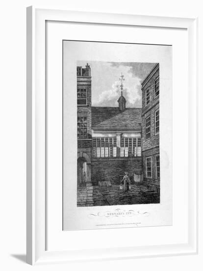 Barnard's Inn, City of London, 1804-null-Framed Giclee Print