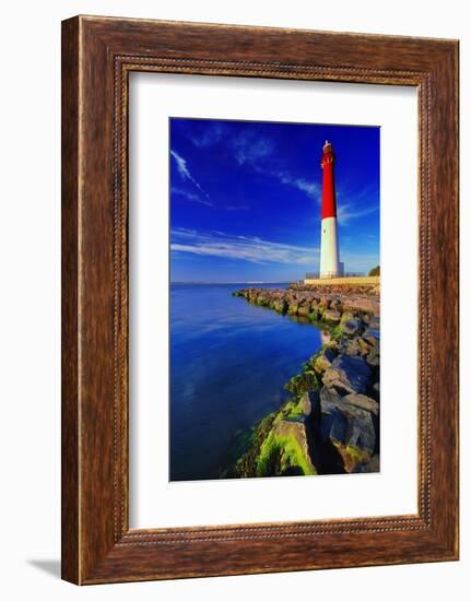 Barnegat Lighthouse, New Jersey-George Oze-Framed Photographic Print