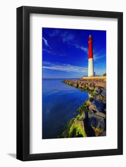 Barnegat Lighthouse, New Jersey-George Oze-Framed Photographic Print