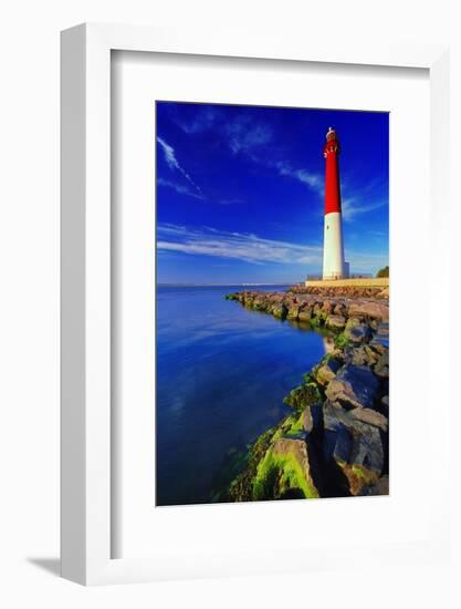 Barnegat Lighthouse, New Jersey-George Oze-Framed Photographic Print