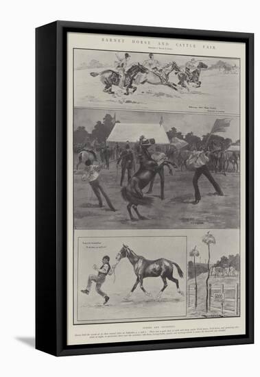 Barnet Horse and Cattle Fair-Ralph Cleaver-Framed Premier Image Canvas