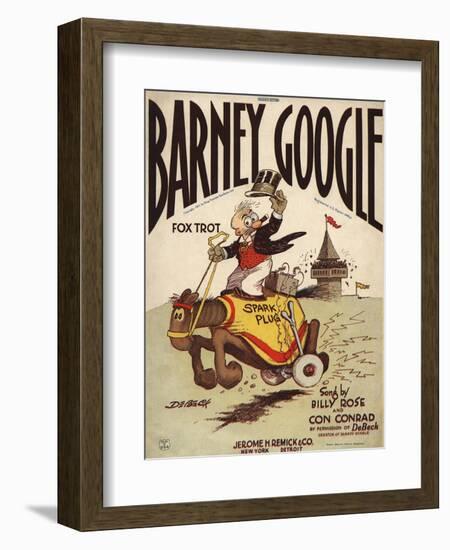 Barney Google Fox Trot Sheet Music Cover-null-Framed Giclee Print