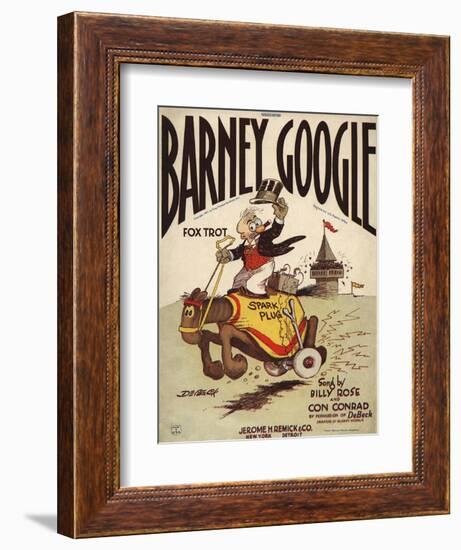 Barney Google Fox Trot Sheet Music Cover-null-Framed Giclee Print