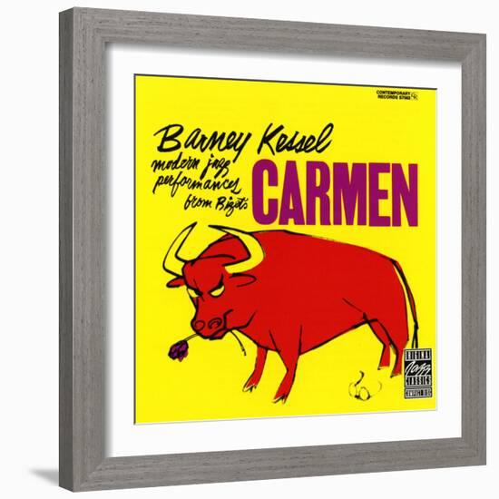 Barney Kessel, Japanese release of the Carmen Album-null-Framed Art Print