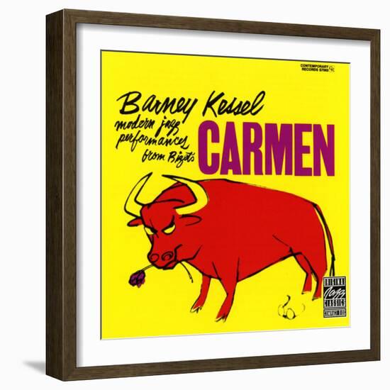 Barney Kessel, Japanese release of the Carmen Album-null-Framed Art Print