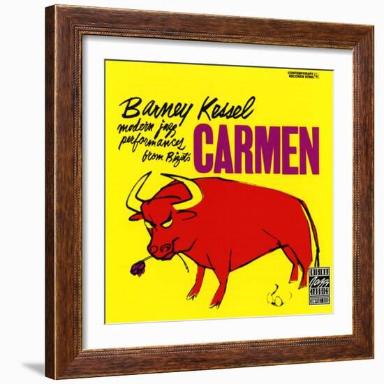 Barney Kessel, Japanese release of the Carmen Album-null-Framed Art Print