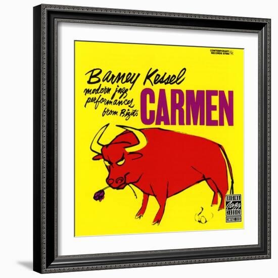 Barney Kessel, Japanese release of the Carmen Album-null-Framed Art Print